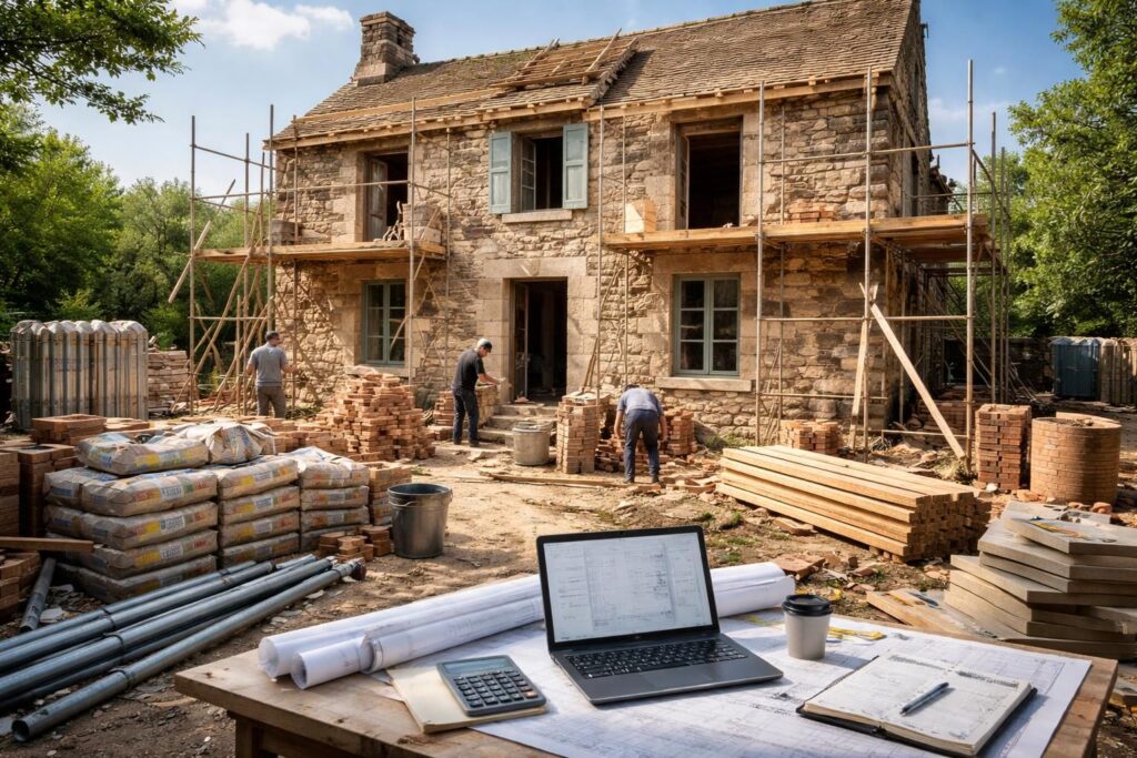 découvrez comment estimer le coût d'une rénovation complète de maison ancienne grâce à nos conseils pratiques et astuces pour un budget maîtrisé.