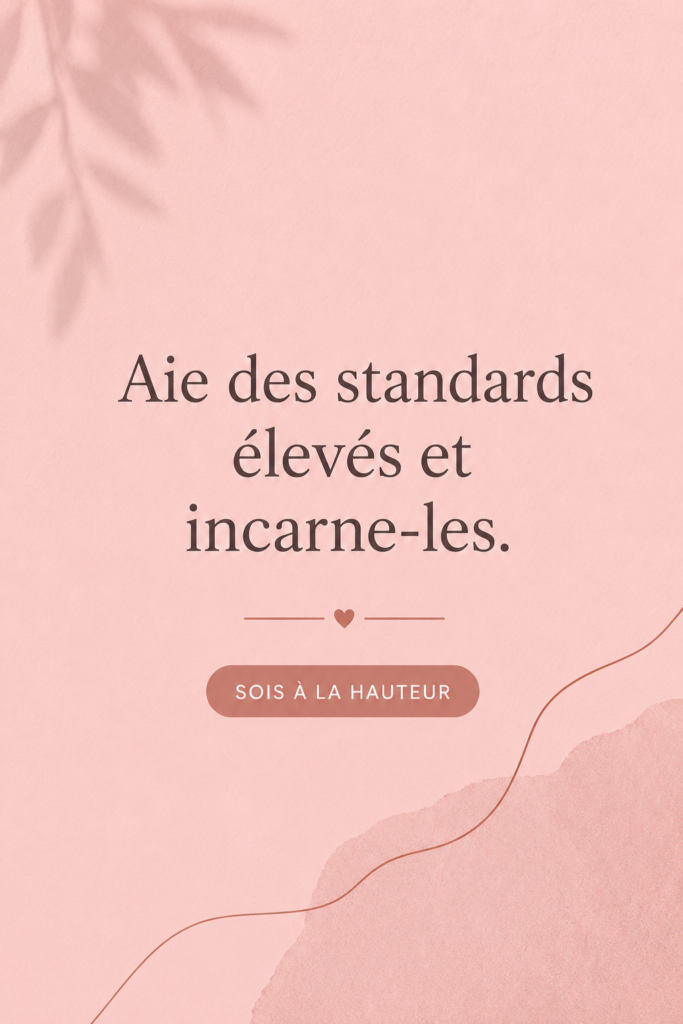 Femme réfléchissant à ses standards élevés pour une vie épanouie