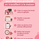ESpace de travail à domicile bien organisé avec un bureau et un ordinateur.