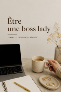 Portrait d'une femme d'affaires inspirante, rayonnante de confiance, qui incarne le leadership féminin.
