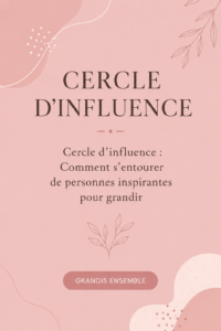 Illustration d'un cercle de personnes inspirantes partageant des idées et des rires.