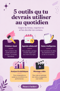 Femme utilisant un outil numérique pour organiser son quotidien.