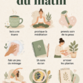 Femme heureuse profitant d'une routine matinale saine