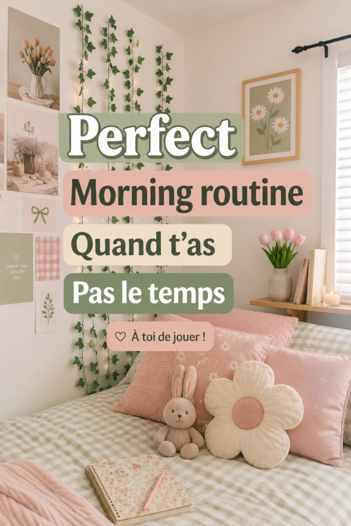 Femme sereine préparant son café le matin dans une cuisine lumineuse, symbole d'une routine matinale efficace.
