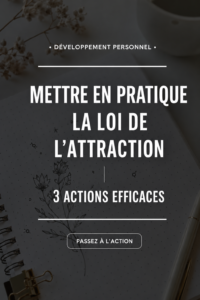 Femme méditant, illustrant l'application de la loi de l'attraction avec des pensées positives.
