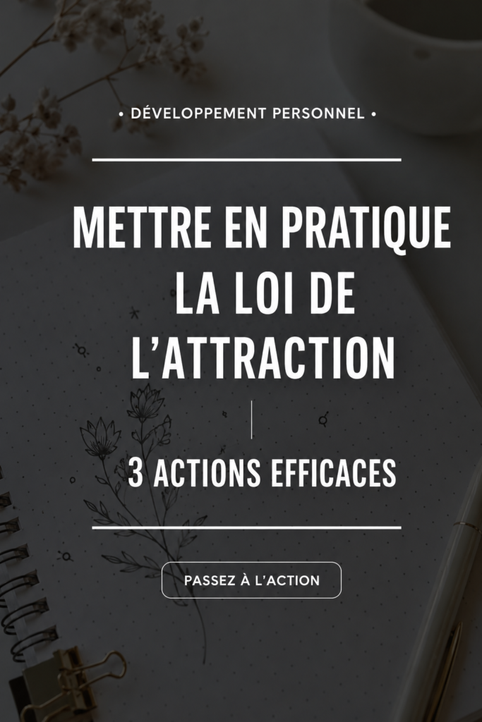 Femme méditant, illustrant l'application de la loi de l'attraction avec des pensées positives.