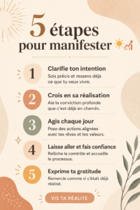 Femme méditant pour manifester ses désirs