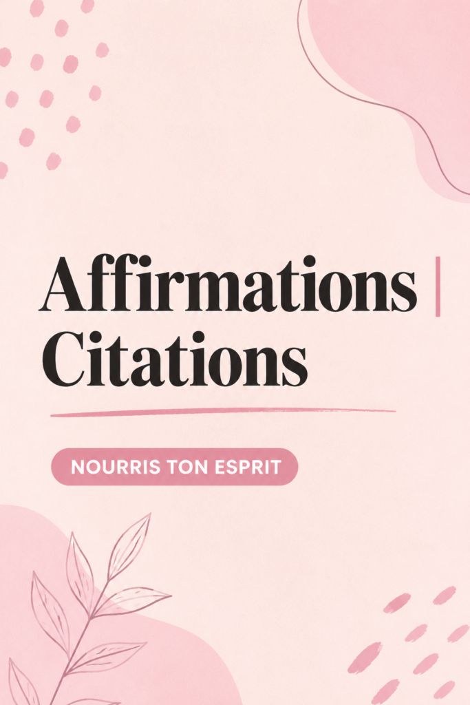 Une illustration d'un vision board rempli d'affirmations inspirantes et d'images motivantes