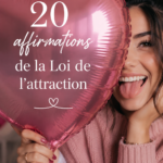 Illustration représentant des affirmations positives sur un fond inspirant.