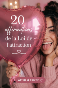 Illustration représentant des affirmations positives sur un fond inspirant.