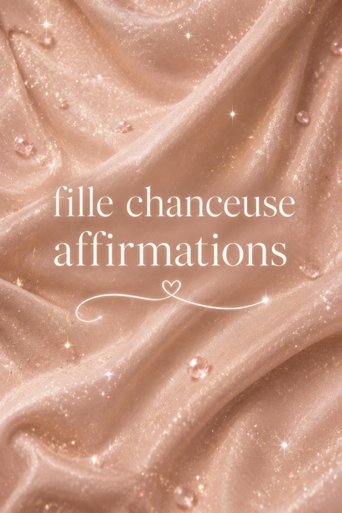 Une femme souriante lisant des affirmations positives pour la chance
