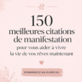 Citations inspirantes sur un fond apaisant représentant une vie de rêve