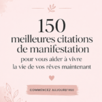 Citations inspirantes sur un fond apaisant représentant une vie de rêve