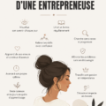Une femme souriante dans un environnement de travail créatif, symbolisant l'entrepreneuriat féminin.