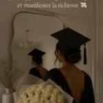 Femme souriante consultant des finances avec un carnet et un stylo, représentant une bonne gestion de l'argent.