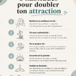 Une femme souriante adoptant des habitudes pour attirer avec charme.