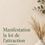 Illustration symbolique de la loi de l'attraction représentant des pensées se matérialisant en réalité