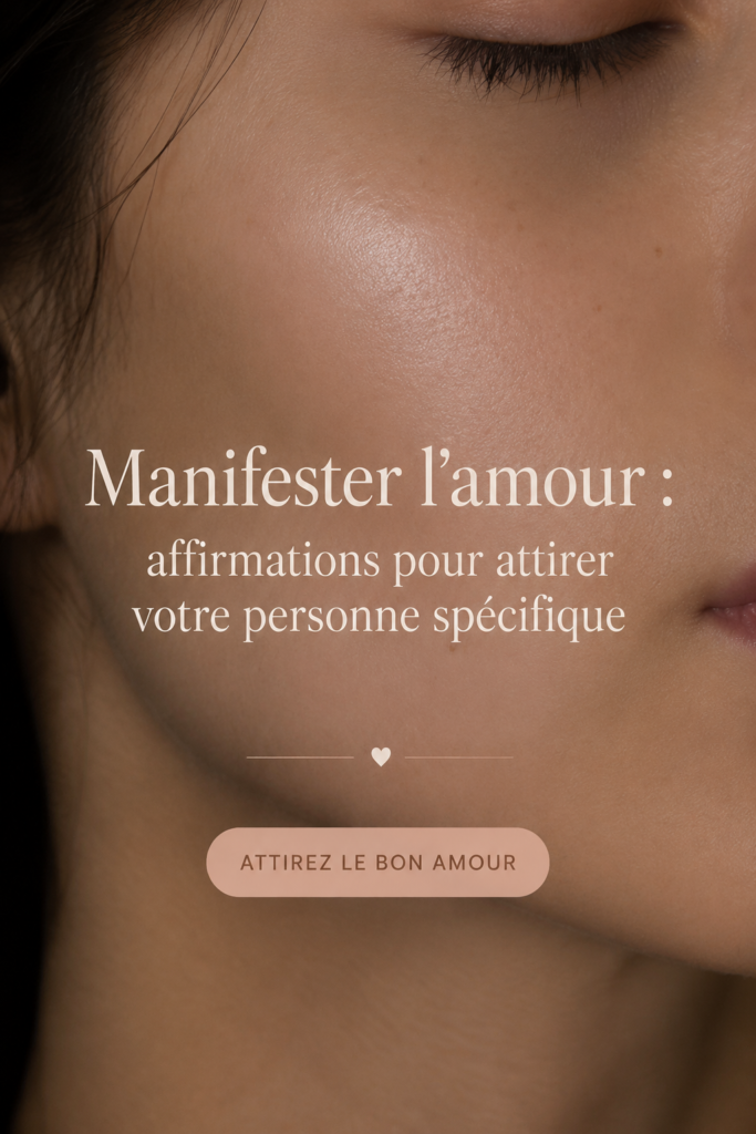 Une femme méditant avec des pensées positives sur l'amour, entourée de nature et de lumière douce.