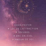 Femme méditant dans la nature, symbolisant l'amour de soi et la manifestation