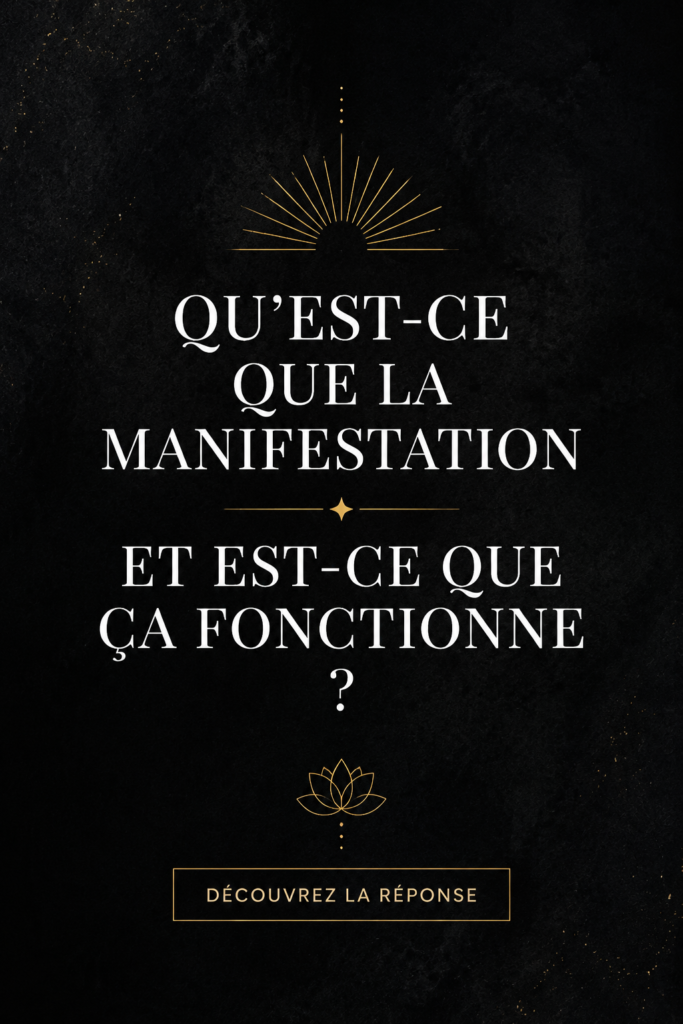 Une femme méditant devant une vision positive de sa vie, illustrant l'idée de manifestation.