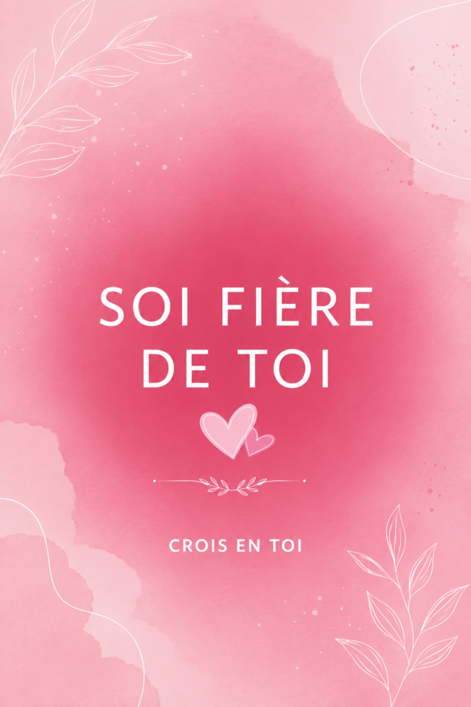 Femme souriante se regardant dans le miroir, s'aimant ce qu'elle voit, symbole de confiance en soi