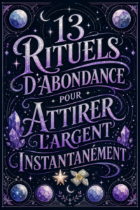 Femme méditant avec des cristaux pour attirer l'abondance