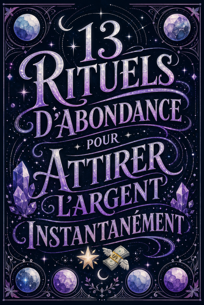 Femme méditant avec des cristaux pour attirer l'abondance