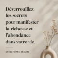Image d'une femme souriante, symbolisant l'abondance et la prospérité dans sa vie