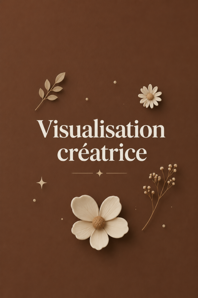 Femme pratiquant la visualisation créatrice avec un carnet de notes