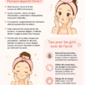 Femme appliquant des soins sur son visage avec affection pour lutter contre l'acné.