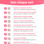 Femme détendue profitant d'une nuit paisible avec un sourire sur le visage.