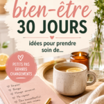 Femme souriante pratiquant une activité de bien-être en extérieur pour un défi de 30 jours