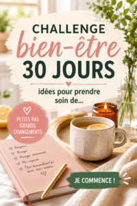 Femme souriante pratiquant une activité de bien-être en extérieur pour un défi de 30 jours