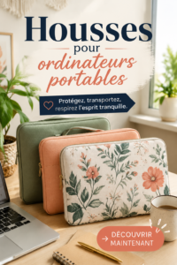 Une sélection de housses élégantes et protectrices pour ordinateurs portables.