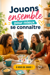 Famille jouant ensemble à un jeu de société, renforçant leurs liens affectifs.