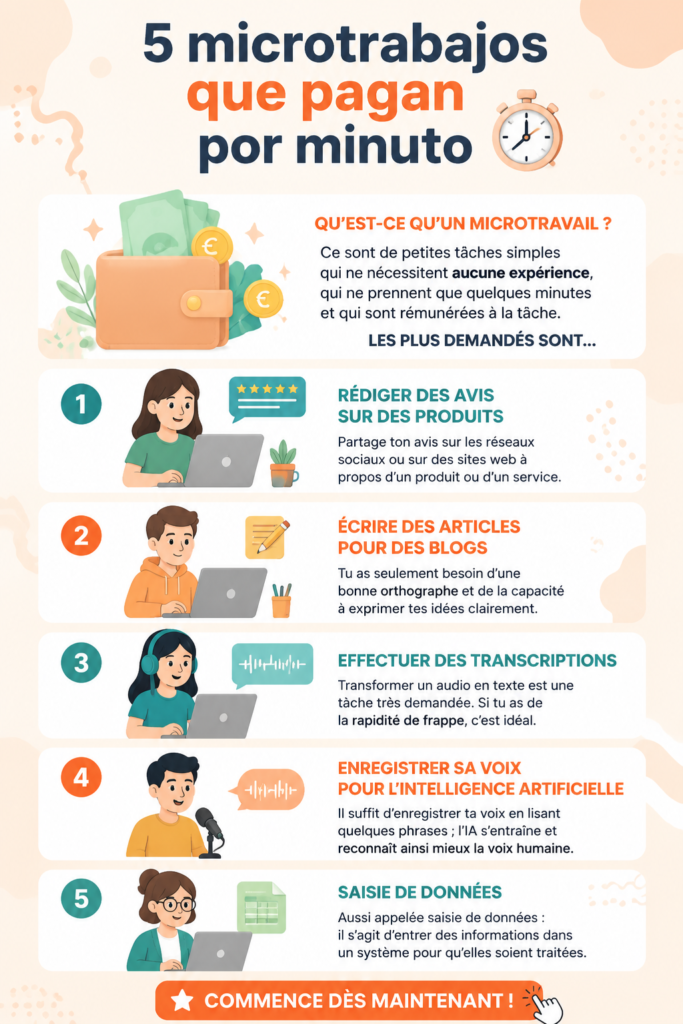Une femme assise devant un ordinateur, en train de travailler sur des microjobs rémunérateurs.