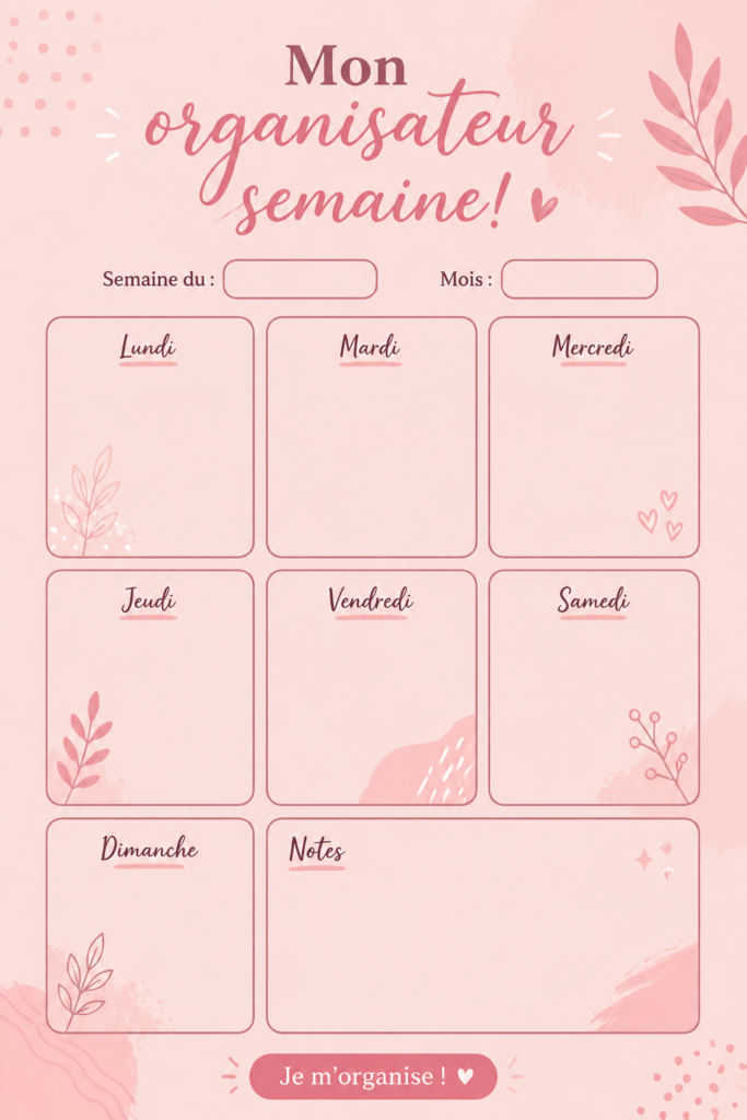 Personne utilisant un planner pour organiser sa semaine avec des stylos colorés.