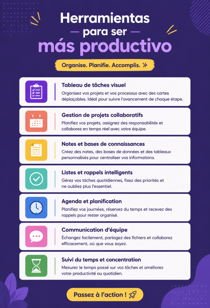 Femme travaillant avec des outils numériques pour améliorer sa productivité.