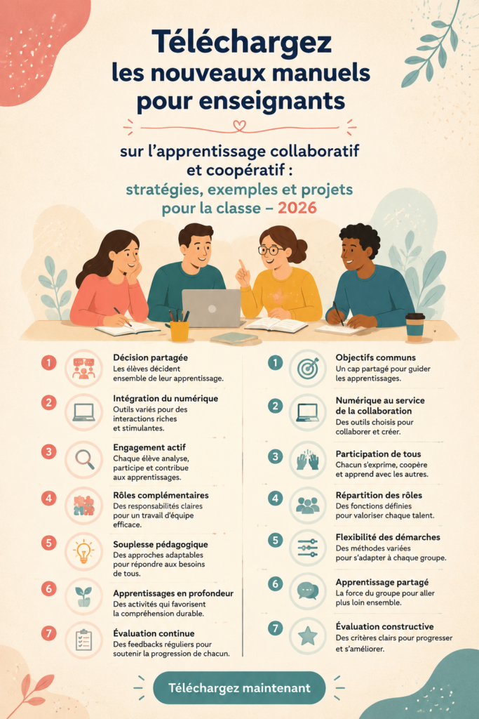Salle de classe avec des élèves travaillant ensemble sur un projet