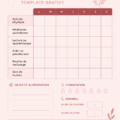 Un modèle de tracker d'habitudes coloré sur Canva