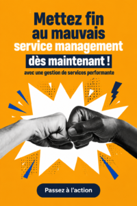 Capture d'écran de l'interface utilisateur de Jira Service Management, mettant en avant ses outils de gestion.