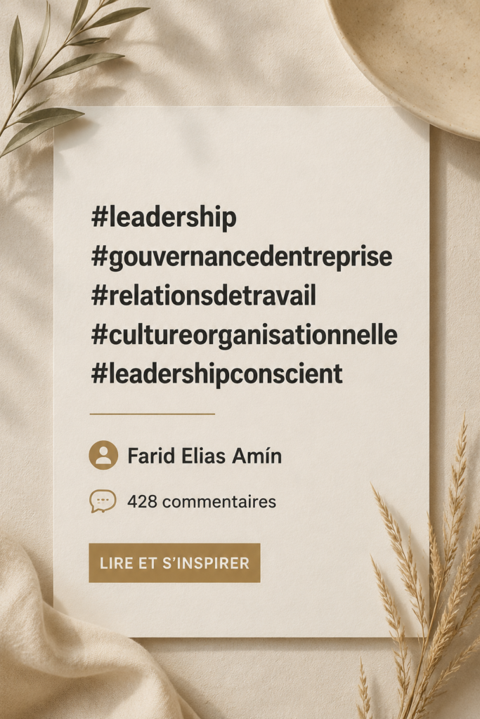 Leadership au travail avec une approche consciente et bienveillante