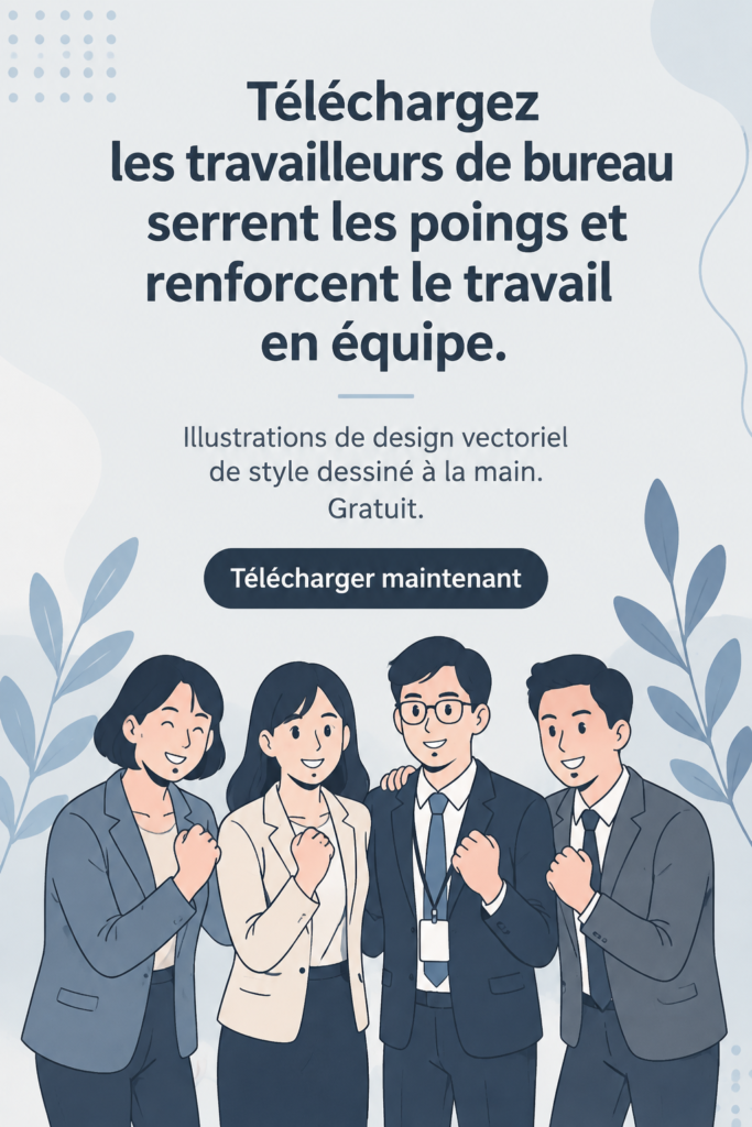 Illustration d'une équipe de bureau collaborant autour d'une table avec enthousiasme, rappelant l'importance de la cohésion au travail