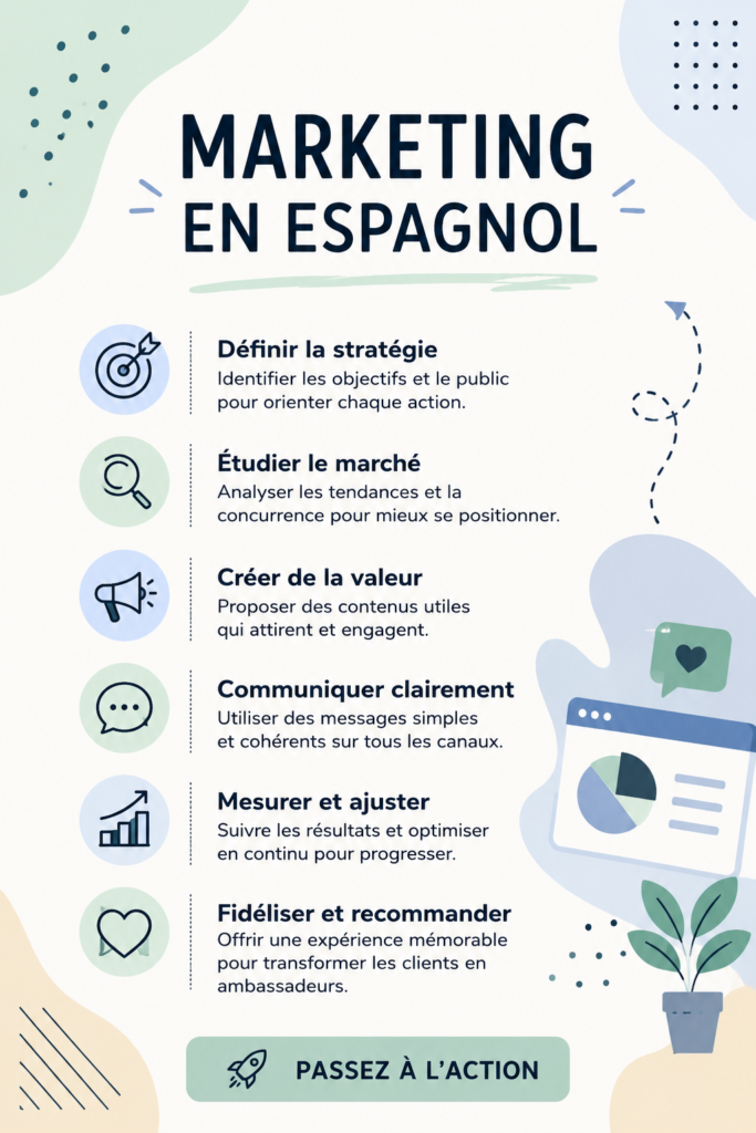 Une femme souriante utilisant un ordinateur portable pour apprendre le marketing.