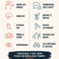 Femme au travail réfléchissant à l'ambiance de son environnement professionnel.