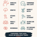 Femme au travail réfléchissant à l'ambiance de son environnement professionnel.