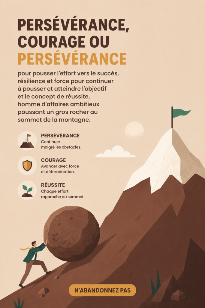 Femme méditant en montagne, symbole de courage et de persévérance.