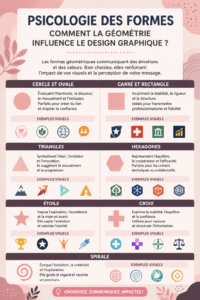 Illustration d'un design graphique inspiré par la géométrie