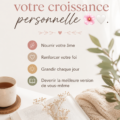 Couverture de livres de développement personnel sur une table en bois