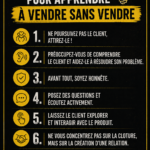 Femme souriante discutant avec un client de manière amicale et non intrusive.
